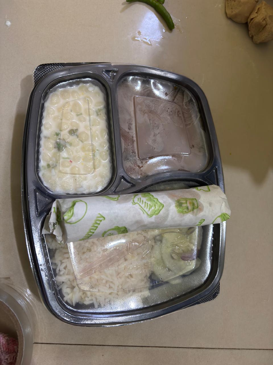 Regular Thali homemade tiffin