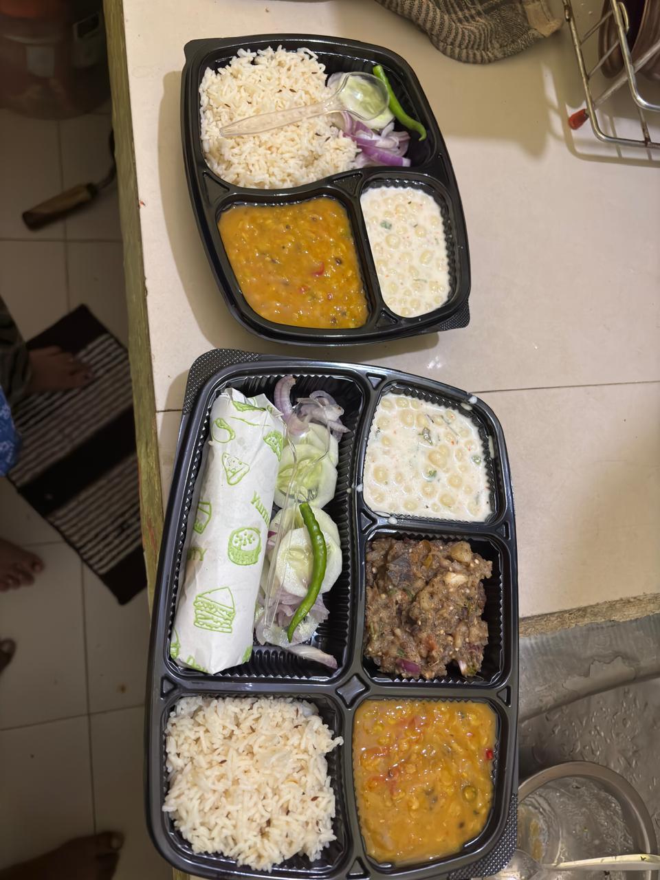 Mini Thali homemade tiffin